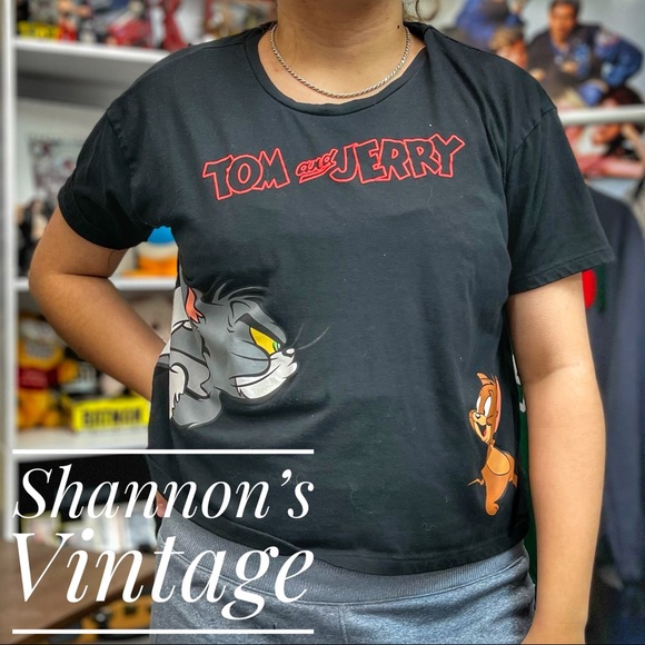 Hot Topic Tops - Tom & Jerry XXL crop tee A3